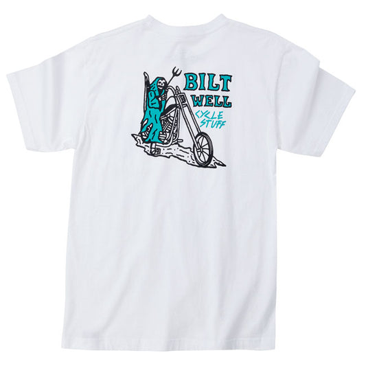 Biltwell Reaper T-Shirt white from Biltwell at Pedro’s Parts