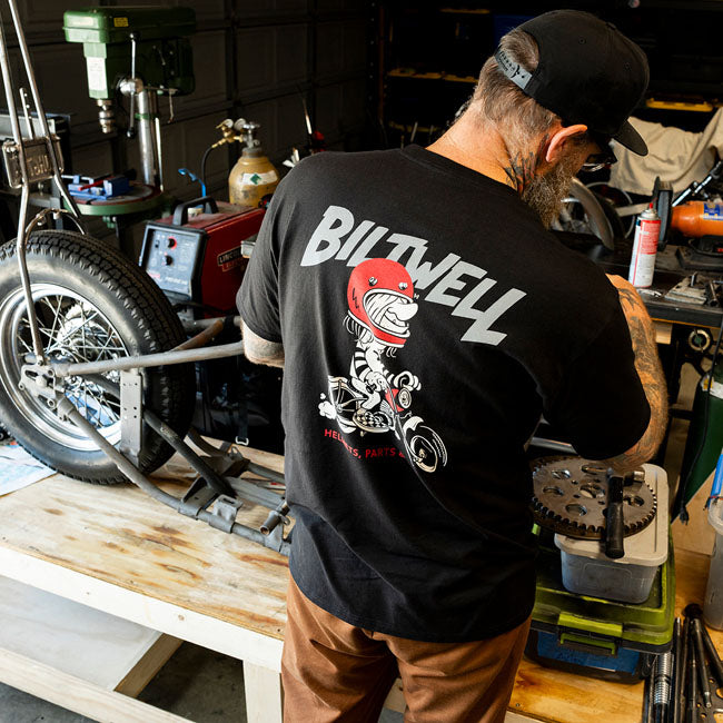 Biltwell Motorsickle T-Shirt black from Biltwell at Pedro’s Parts
