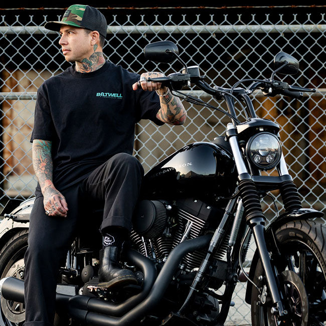 Biltwell Stepside T-Shirt black from Biltwell at Pedro’s Parts