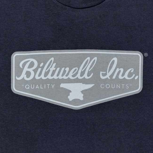 Biltwell Grey shield T-Shirt black from Biltwell at Pedro’s Parts