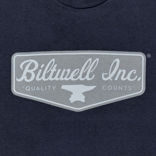 Biltwell Grey shield T-Shirt black from Biltwell at Pedro’s Parts