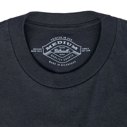 Biltwell Grey shield T-Shirt black from Biltwell at Pedro’s Parts