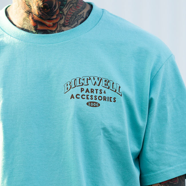 Biltwell Squatch T-Shirt chalky mint from Biltwell at Pedro’s Parts