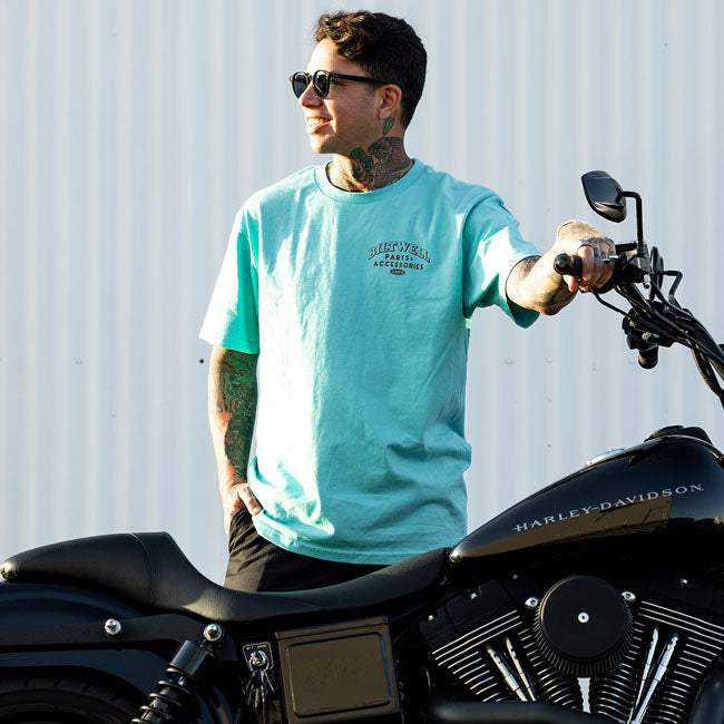 Biltwell Squatch T-Shirt chalky mint from Biltwell at Pedro’s Parts