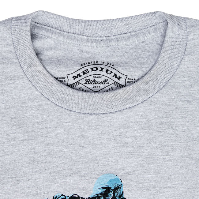 Biltwell Roost T-Shirt sporty grey from Biltwell at Pedro’s Parts