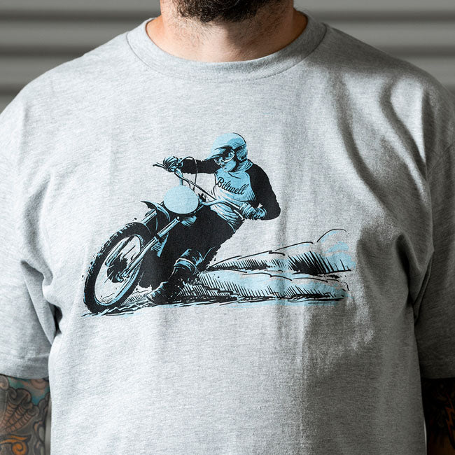 Biltwell Roost T-Shirt sporty grey from Biltwell at Pedro’s Parts