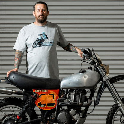 Biltwell Roost T-Shirt sporty grey from Biltwell at Pedro’s Parts