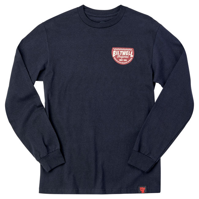 Biltwell Left turn long sleeve T-Shirt black from Biltwell at Pedro’s Parts
