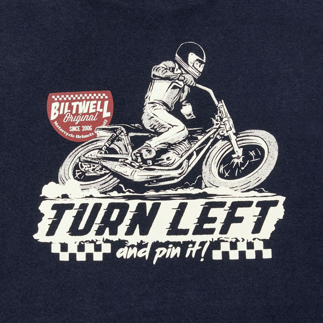 Biltwell Left turn long sleeve T-Shirt black from Biltwell at Pedro’s Parts