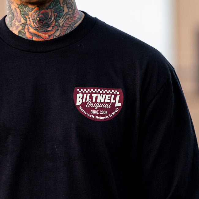 Biltwell Left turn long sleeve T-Shirt black from Biltwell at Pedro’s Parts