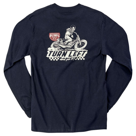 Biltwell Left turn long sleeve T-Shirt black from Biltwell at Pedro’s Parts