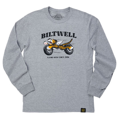 Biltwell Tiger long sleeve graphite from Biltwell at Pedro’s Parts