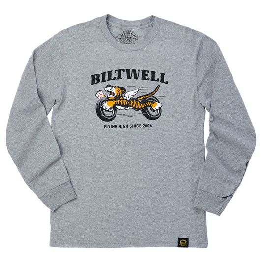 Biltwell Tiger long sleeve graphite from Biltwell at Pedro’s Parts