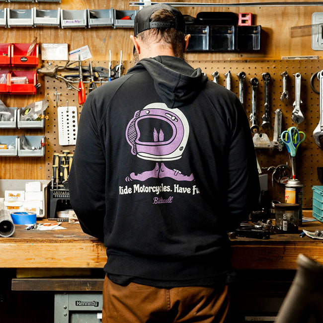 Biltwell Shorty zip Hoodie black from Biltwell at Pedro’s Parts