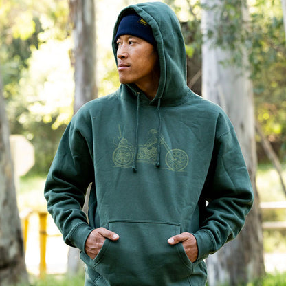 Biltwell Pan Hoodie green from Biltwell at Pedro’s Parts