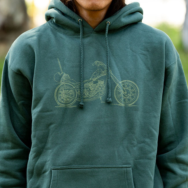 Biltwell Pan Hoodie green from Biltwell at Pedro’s Parts