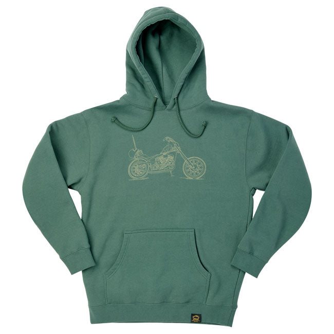 Biltwell Pan Hoodie green from Biltwell at Pedro’s Parts