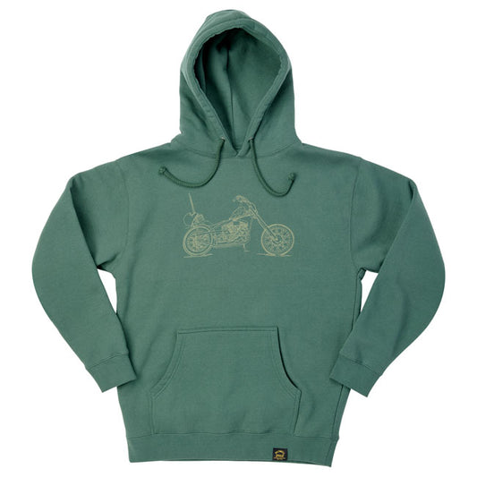 Biltwell Pan Hoodie green from Biltwell at Pedro’s Parts