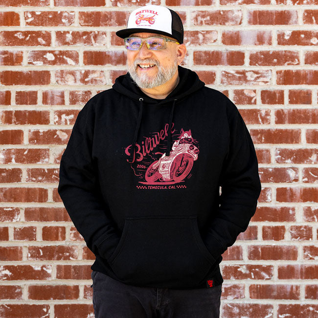 Biltwell Fast Cat Hoodie black from Biltwell at Pedro’s Parts