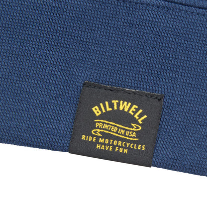 Biltwell Anvil zip Hoodie blue from Biltwell at Pedro’s Parts