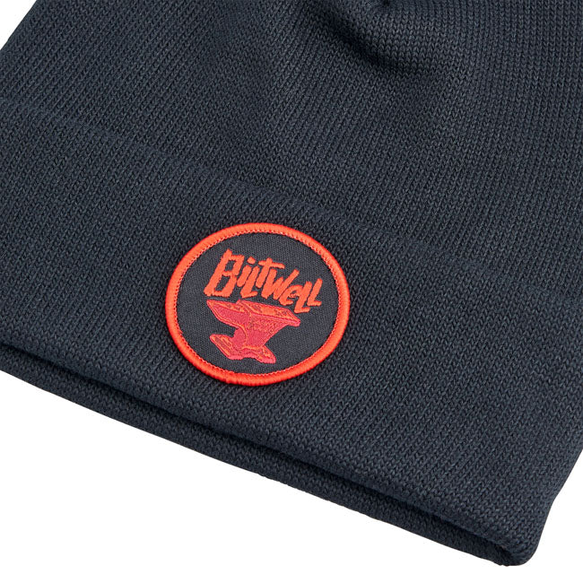 Biltwell Anvil beanie black/red from Biltwell at Pedro’s Parts