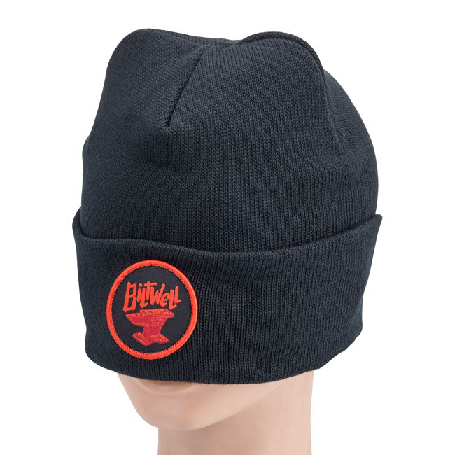 Biltwell Anvil beanie black/red from Biltwell at Pedro’s Parts