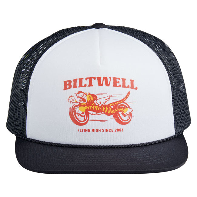 Biltwell Tiger trucker cap black/white from Biltwell at Pedro’s Parts