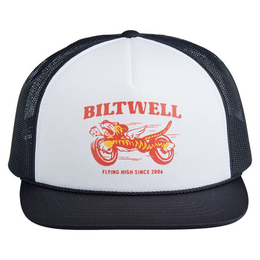 Biltwell Tiger trucker cap black/white from Biltwell at Pedro’s Parts
