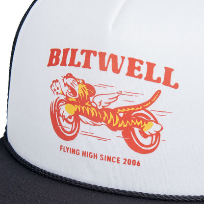 Biltwell Tiger trucker cap black/white from Biltwell at Pedro’s Parts