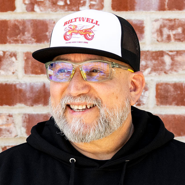 Biltwell Tiger trucker cap black/white from Biltwell at Pedro’s Parts