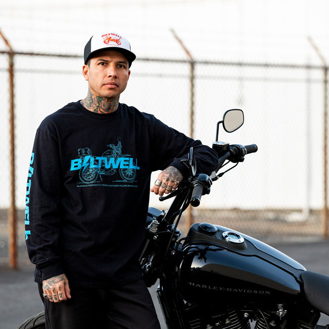 Biltwell Tiger trucker cap black/white from Biltwell at Pedro’s Parts