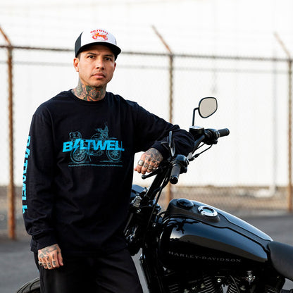 Biltwell Tiger trucker cap black/white from Biltwell at Pedro’s Parts