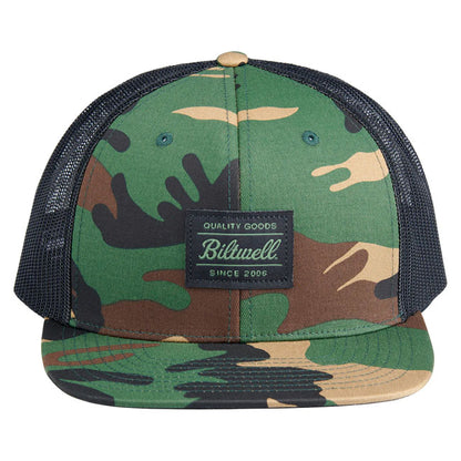 Biltwell Woodland trucker cap camo from Biltwell at Pedro’s Parts