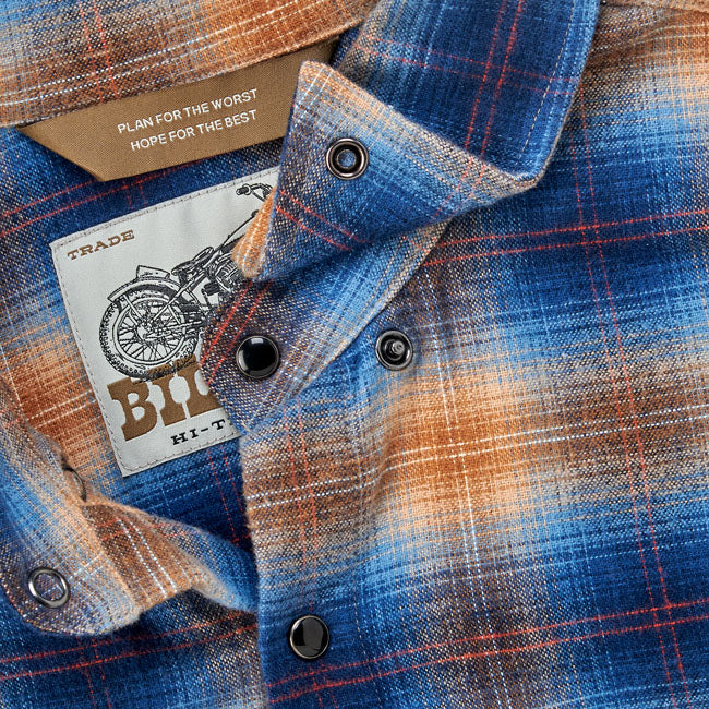 Biltwell HI Test Flannel shirt baja from Biltwell at Pedro’s Parts
