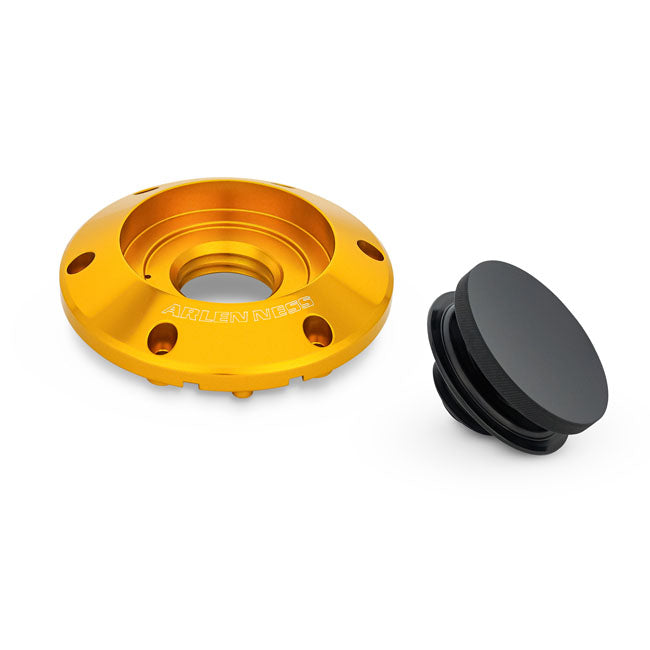 Arlen Ness, Pop-Up Gas Cap Black for 24+ Touring, Gold