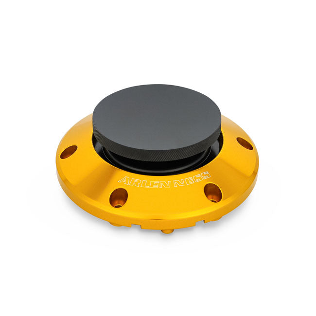 Arlen Ness, Pop-Up Gas Cap Black for 24+ Touring, Gold