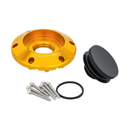 Arlen Ness, Pop-Up Gas Cap Black for 24+ Touring, Gold