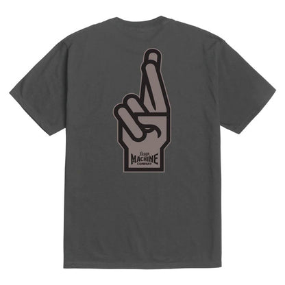 Loser Machine Good Luck Fingers T-Shirt Vintage Black - Loser Machine product image 2