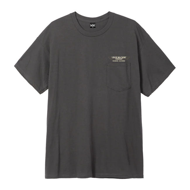 Loser Machine Fly Wheel T-Shirt Charcoal - Loser Machine product image
