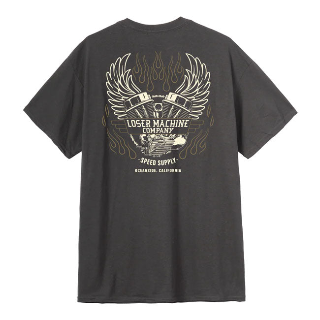 Loser Machine Fly Wheel T-Shirt Charcoal - Loser Machine product image 2