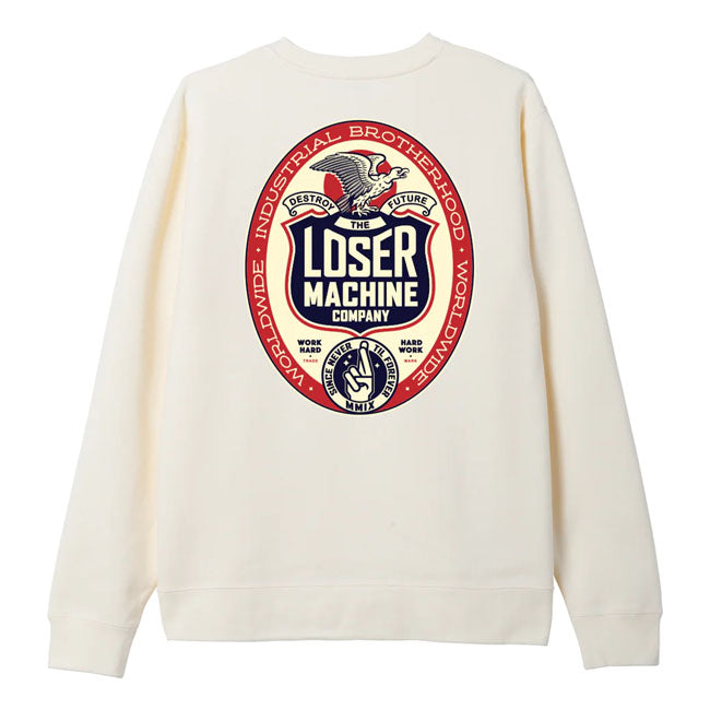 Loser Machine Work Hard Hoodie Bone - Loser Machine product image 2