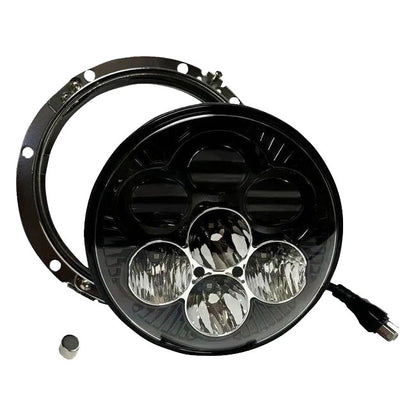 Custom Dynamics Shark Demon 7" LED headlamp with backlight - Custom Dynamics indicator lights led at Pedro's Parts