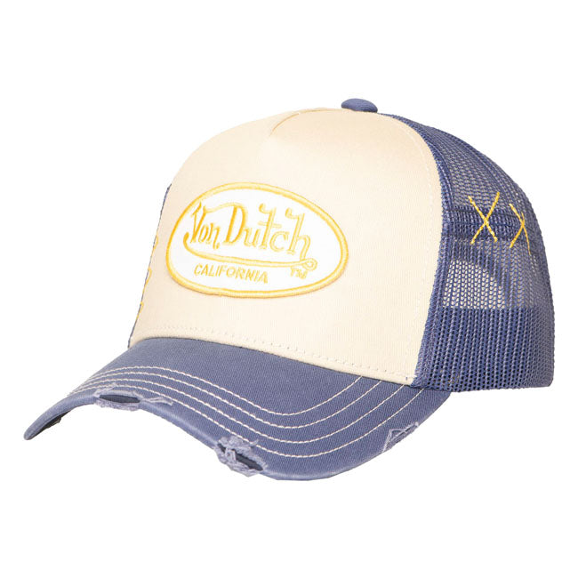 Von Dutch Trucker Mesh Cap Blue/beige