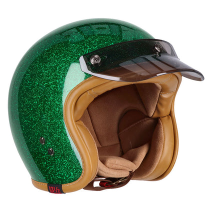 13 1/2 Skull Bucket Helmet Lucky Clover
