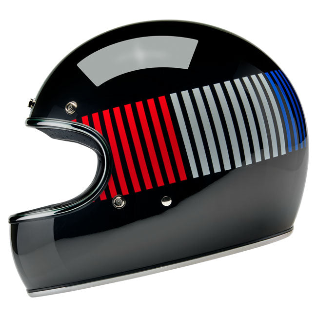Biltwell Gringo RWB Raceflow Helmet Black - Helmets Full Face at Pedro’s Parts