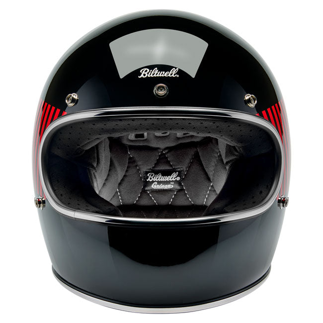 Biltwell Gringo RWB Raceflow Helmet Black - Helmets Full Face at Pedro’s Parts