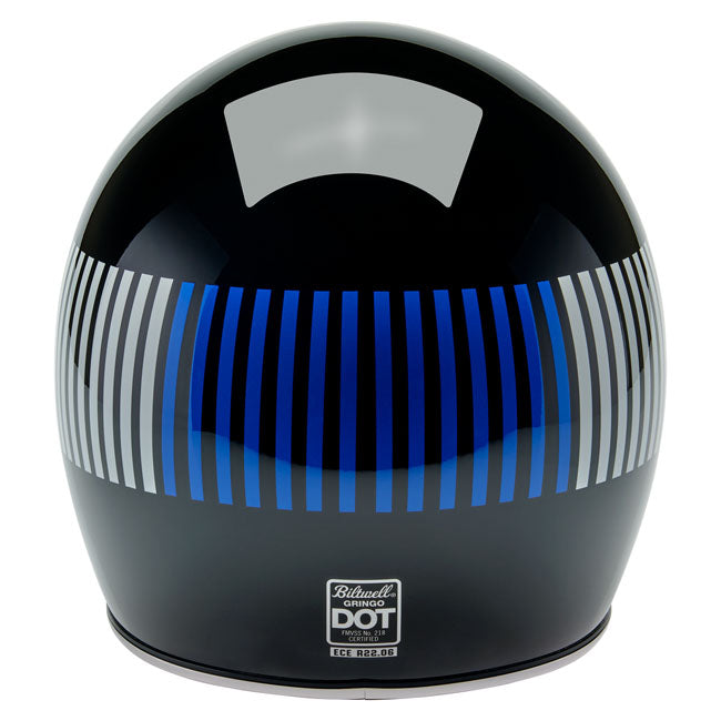 Biltwell Gringo RWB Raceflow Helmet Black - Helmets Full Face at Pedro’s Parts