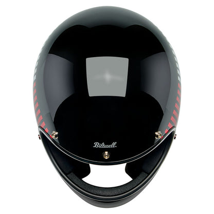 Biltwell Gringo RWB Raceflow Helmet Black - Helmets Full Face at Pedro’s Parts