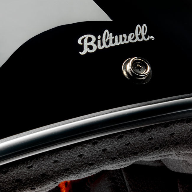 Biltwell Gringo RWB Raceflow Helmet Black - Helmets Full Face at Pedro’s Parts