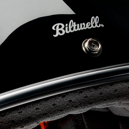 Biltwell Gringo RWB Raceflow Helmet Black - Helmets Full Face at Pedro’s Parts